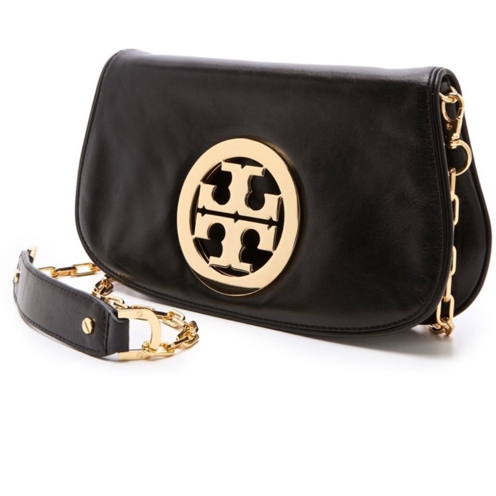 Tory Burch Black and Gold Crossbody Bag - Picture 4 of 11